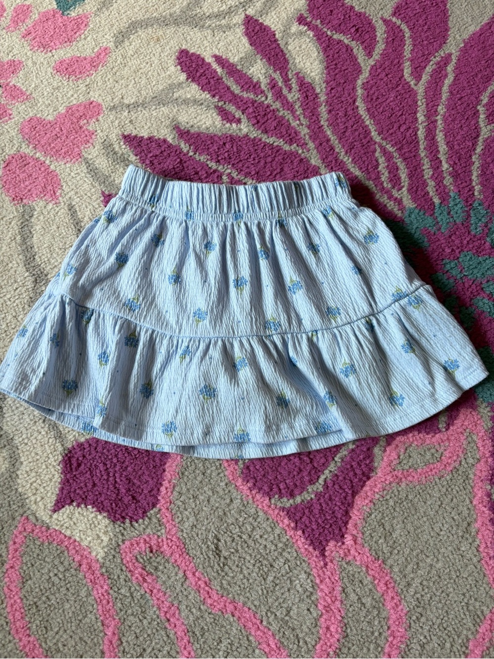 Carters blue floral skort toddler 2T